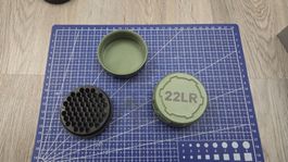 Patronenbox olive für 55 Schuss 22lr KK Pistole / Gewehr