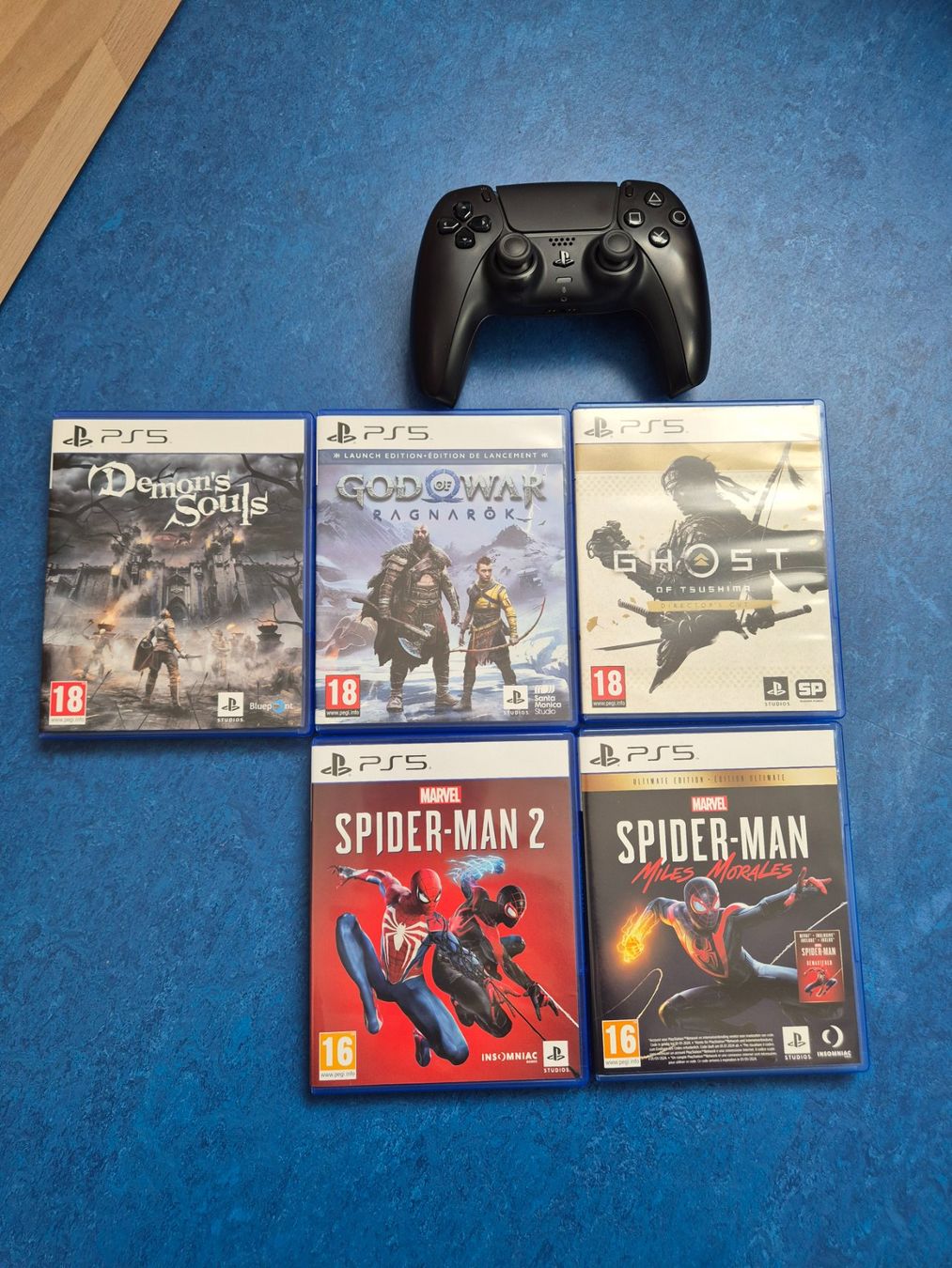 Sony Consoles: Ps5 disk version mit 5 spielen – D'occasion à Pratval par jonwayne 3