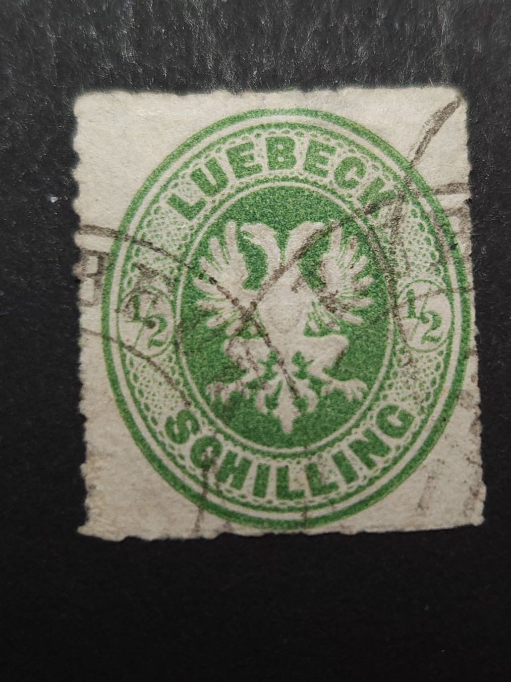 Alle Briefmarken: Lübeck Mi-Nr. 8 A gestempelt 90 Fr – Gebraucht aus Kriens von Nidfeld45 1