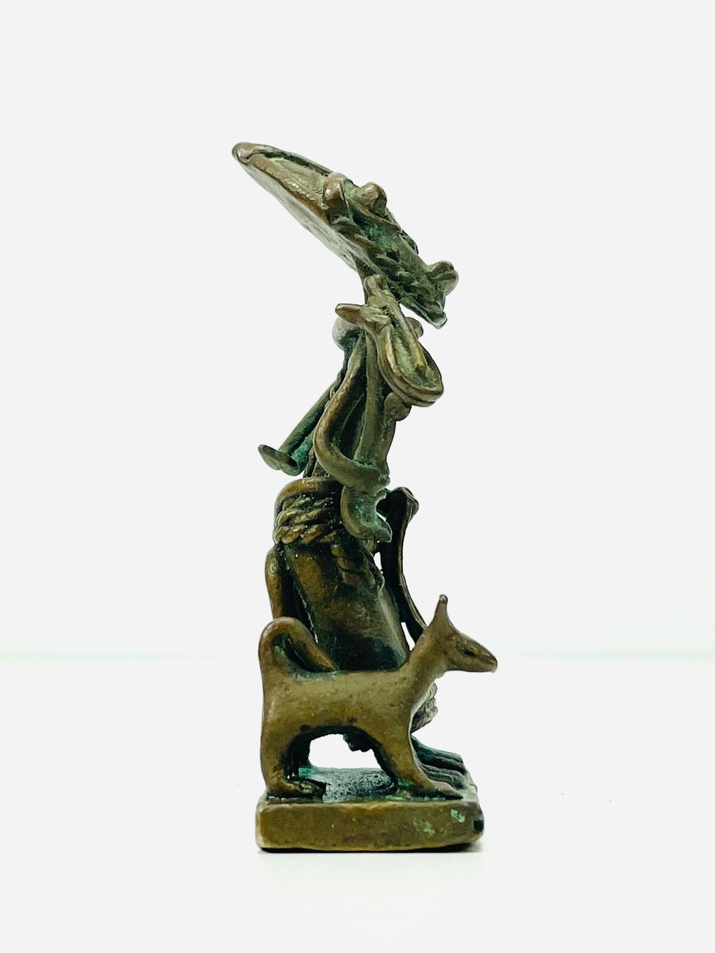 Figuren: Afrikanische Messing/Bronze Figur mit Hund – Gebraucht aus Zürich von Arche_Brockenhaus 6
