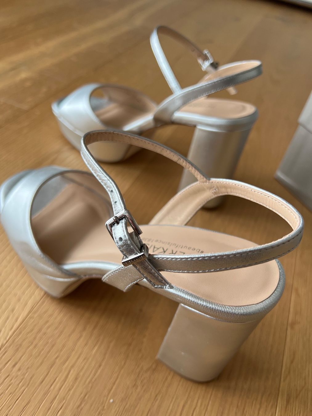 Kaiser Scarpe da donna: Plateausandale Silber - Peter Kaiser - ungetragen – Nuovo (secondo la descrizione) da Beringen venduto da Hei_8gff 5