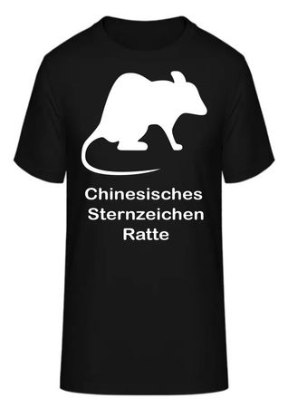 T-Shirt Chinesische Sternzeichen Ratte