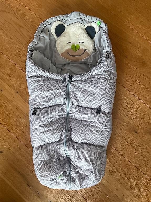 Odenwälder Schlafsäcke: Odenwälder Mucki Fusssack klein grau – Gebraucht aus Flims Dorf von HB450