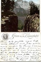 Brünigbahn - Gruss von der .. Litho 1901