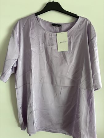 Damen Oberteil CALLIOPE Lavendel Seide-Look Grösse L neu