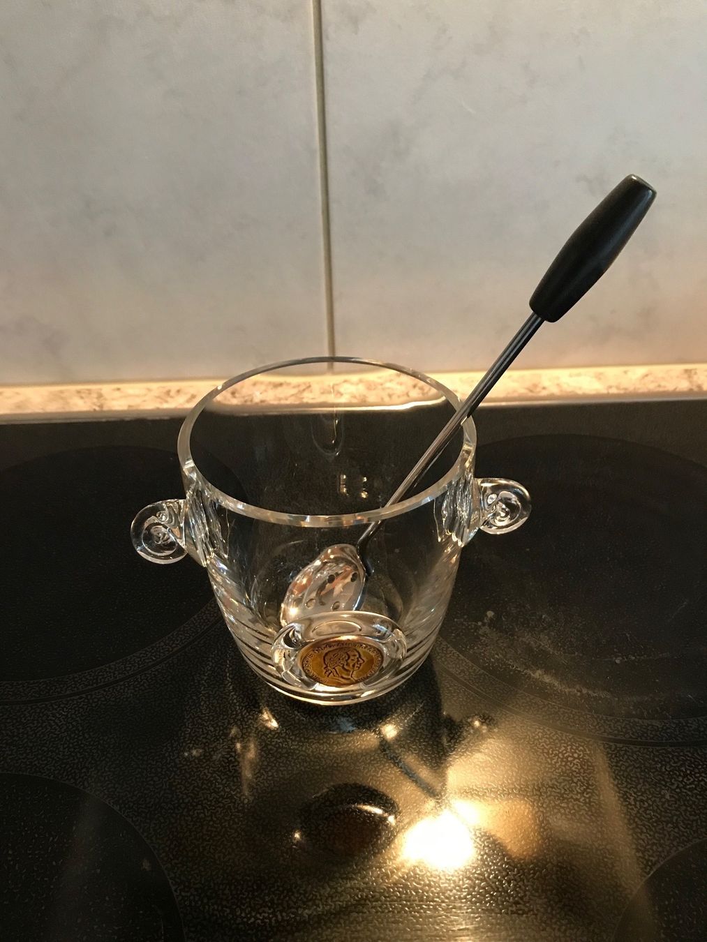 Altro: Cocktail Kristallglas Eiskübel mit versilbertem Eislöffel – Usato da Oberwil BL venduto da elk_wf5x 4