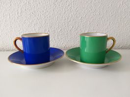 JOHANN HAVILAND BAVARIA 2 x tasses à café / Kaffee Tassen