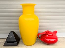 Splendide vase  DE MAJO MURANO 1989 EZIO RIZZETTO  h.35.5cm