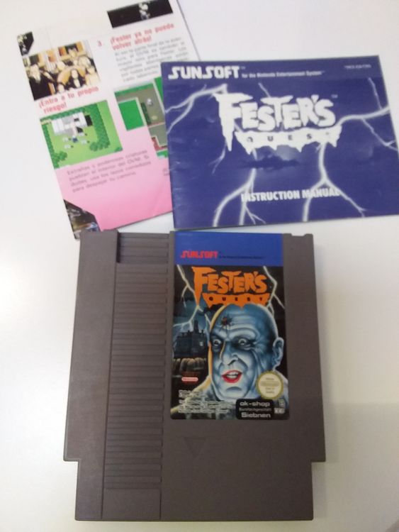 NES Fester's Quest mit Anleitung und Map (Gebraucht) in Ligornetto für ...