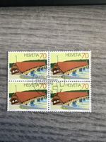Briefmarkenblock 4er Block Helvetia 70 Rappen 1991