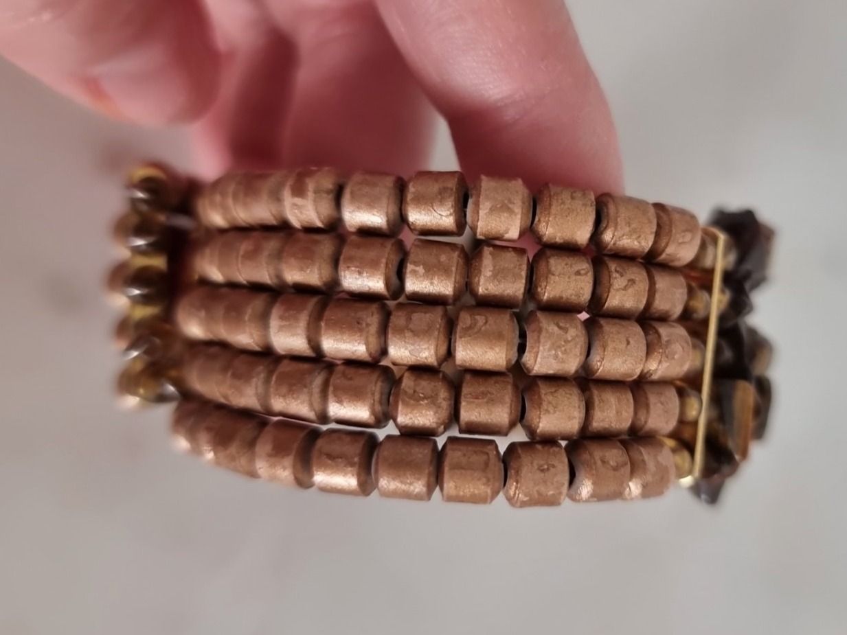 Bracciali & Braccialetti: Armreif - Edelstein Tigerauge Splitter – Nuovo (secondo la descrizione) da Zürich venduto da Nala2811 5