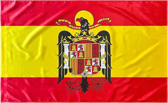 Fahnen: Spanische Fahne mit Wappen – Gebraucht aus Zürich von Gadgets2020