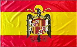 Spanische Fahne mit Wappen
