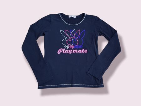 Playmate Langarmshirt (M) L Pailletten