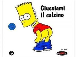 The Simpsons Aufkleber Sticker Bart Masse ca. 12x11cm