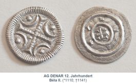 Winzige Münze - AR DENAR 12. Jh.
