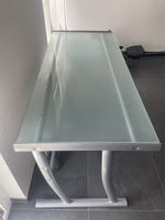 Schreibtisch Glas Metall modern für Homeoffice oder Sommer 4