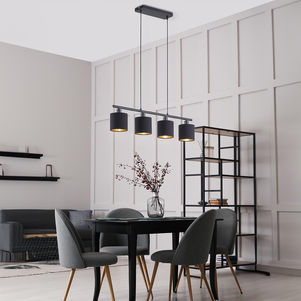 Lampadari & plafoniere: Pendelleuchte, Stoff, 75 cm x 12 cm – Nuovo (secondo la descrizione) da Kreuzlingen venduto da Smart-Light 2
