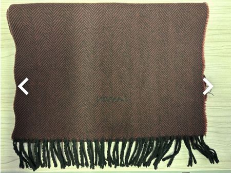 Edler LANVIN Herren Schal, Schurwolle, Top Zustand, Winter