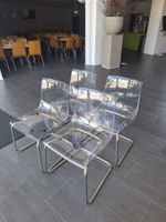 IKEA TOBIAS Stapelstühle transparent 4 Stk. guter Zustand