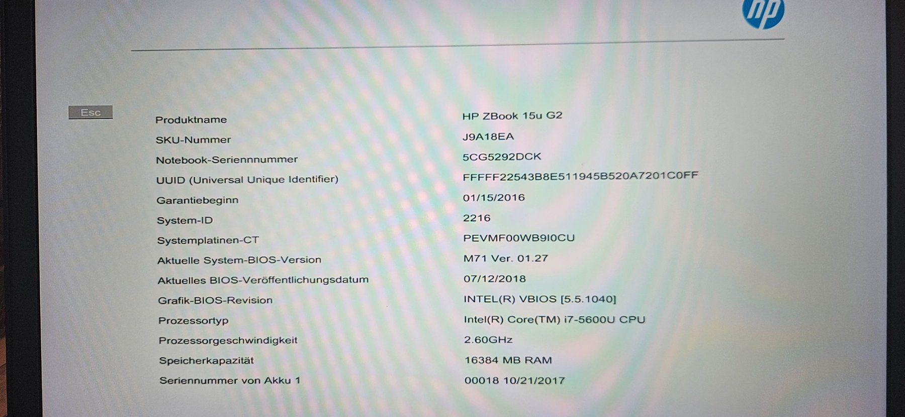 Hewlett Packard Notebooks: HP ZBook 15 G2 ohne HDD – Gebraucht aus Rheinsulz von loeli 4