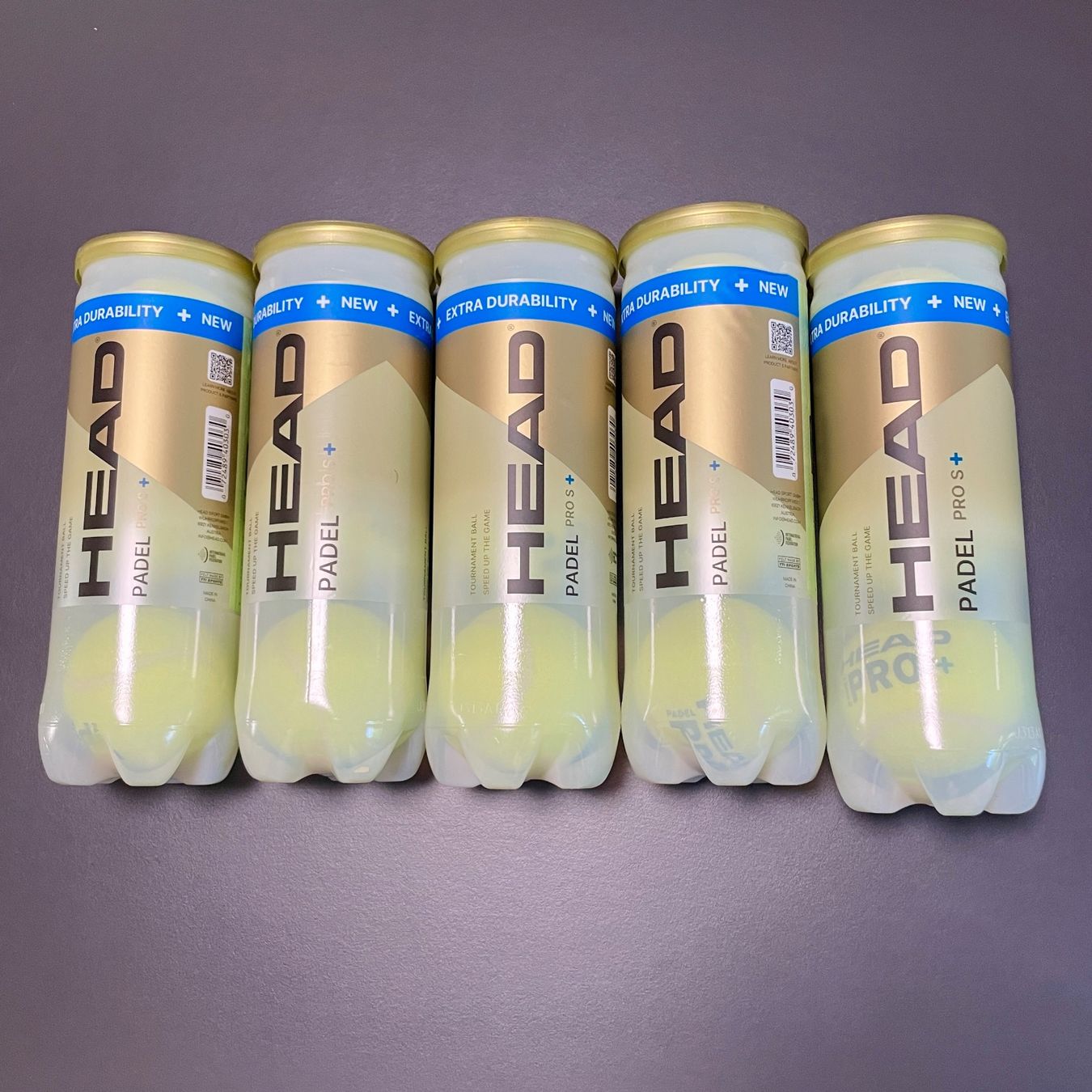 Head Palloni: 5 Dosen HEAD PRO S+ mit je 3 Padelbällen – Nuovo e nell'imballaggio originale da Aarburg venduto da jimmy1978