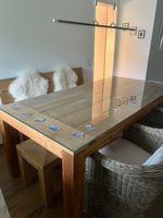 Glasplatte für Esstisch / Schreibtisch 200x100cm, 8mm dick