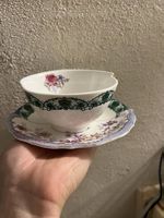 Tasse mit Untertasse Saletti Samlerstück Porzellan