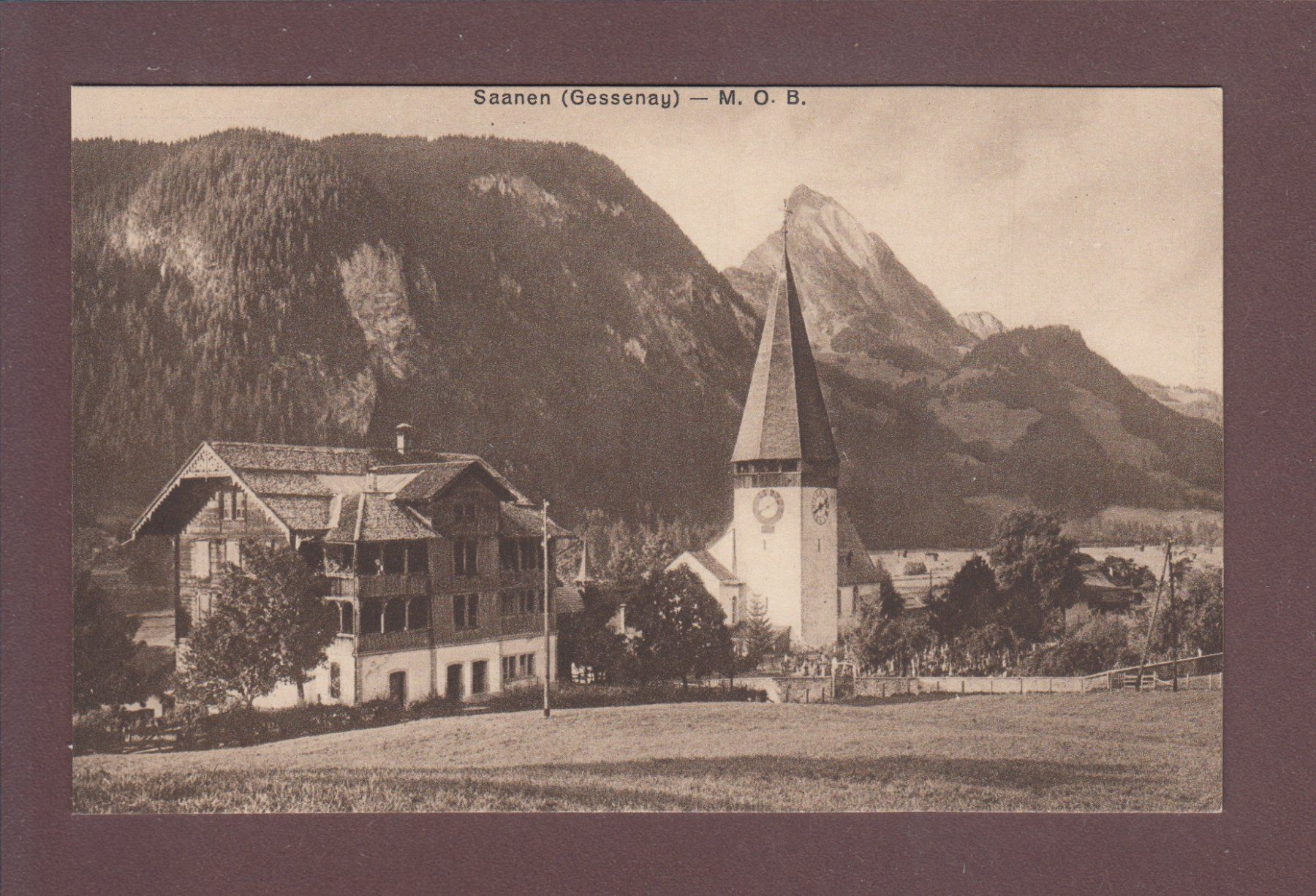 Cartoline postali: SAANEN - Kirche – Usato da Pully venduto da nicecards
