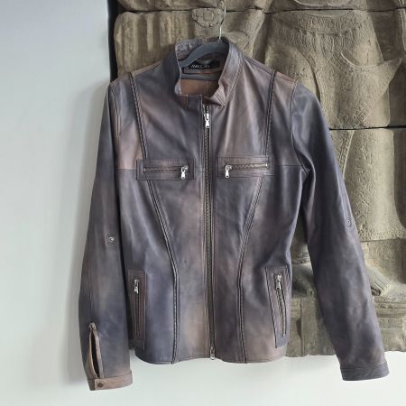 🐸 MARC CAIN LEDERJACKE BIKER STIL 36