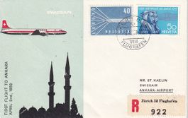 Erstflug Swissair Zürich - Ankara 1959
