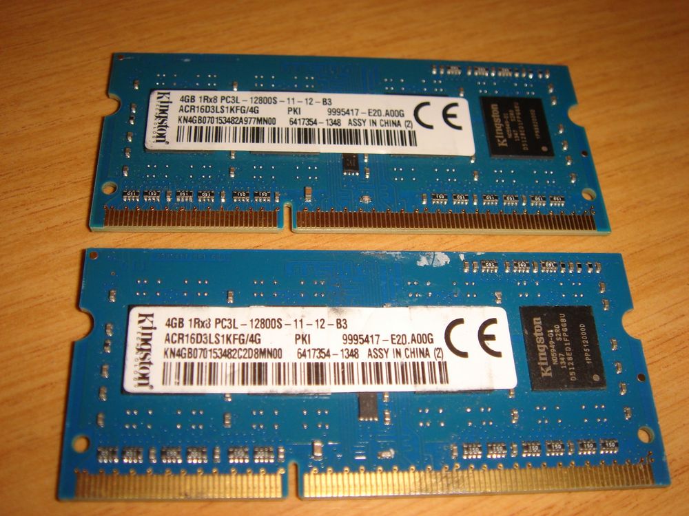 2 stück 4gb ddr3 12800 (1600) PC3L RAM für Laptop. | Kaufen auf Ricardo