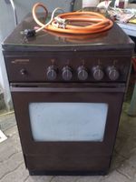 Gasherd mit Backofen braun 4 Flammen guter Zustand
