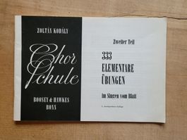 Zoltán Kodály: Chor-Schule. 333 Übungen im Singen vom Blatt