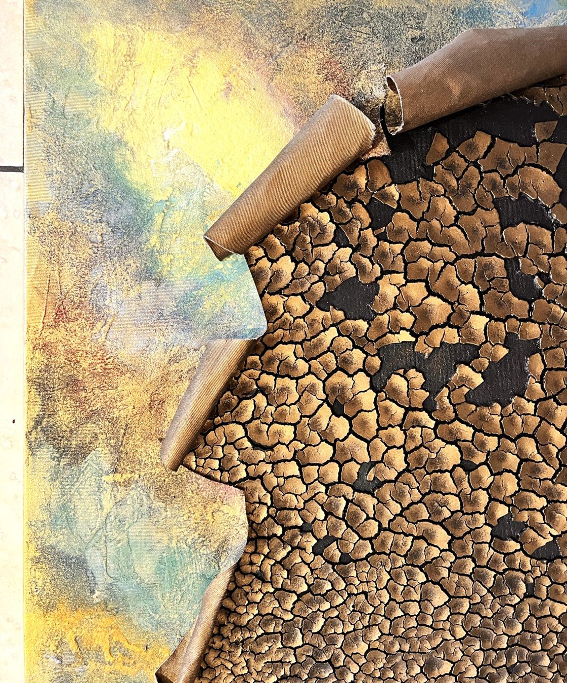 Dipinti: Andrea Scacciotti - Malerei auf Leinwand - Material abstrakt – Usato da Ponte Tresa venduto da 11GalleriaAlterEgo11 2