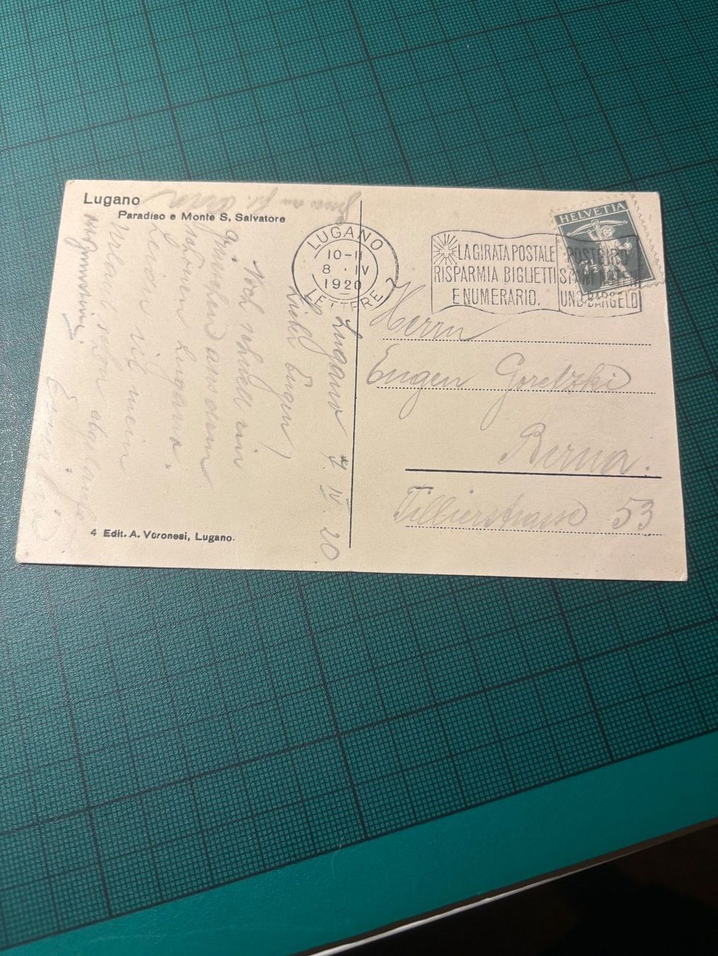 Cartes postales: Lugano Paradiso 1920. – D'occasion à Utzenstorf par Rose0303 1