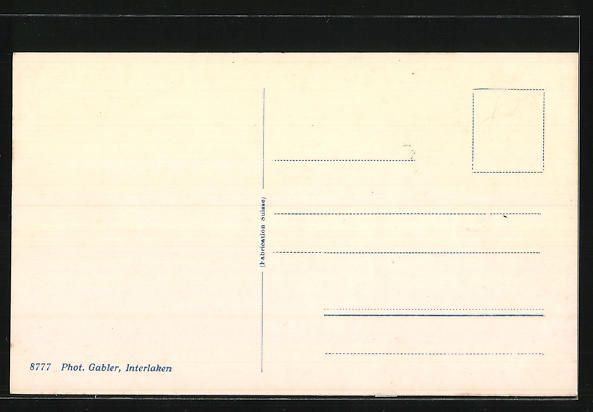 Cartes postales: AK Interlaken, Hotel Bellevue – D'occasion à Berlin par bartko-reher 1