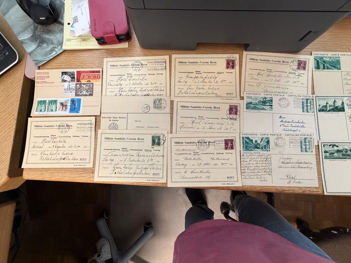 Ansichtskarten: 150 Postkarten Schweiz ab 1900 ca – Gebraucht aus Murgenthal von Tina_4055 1
