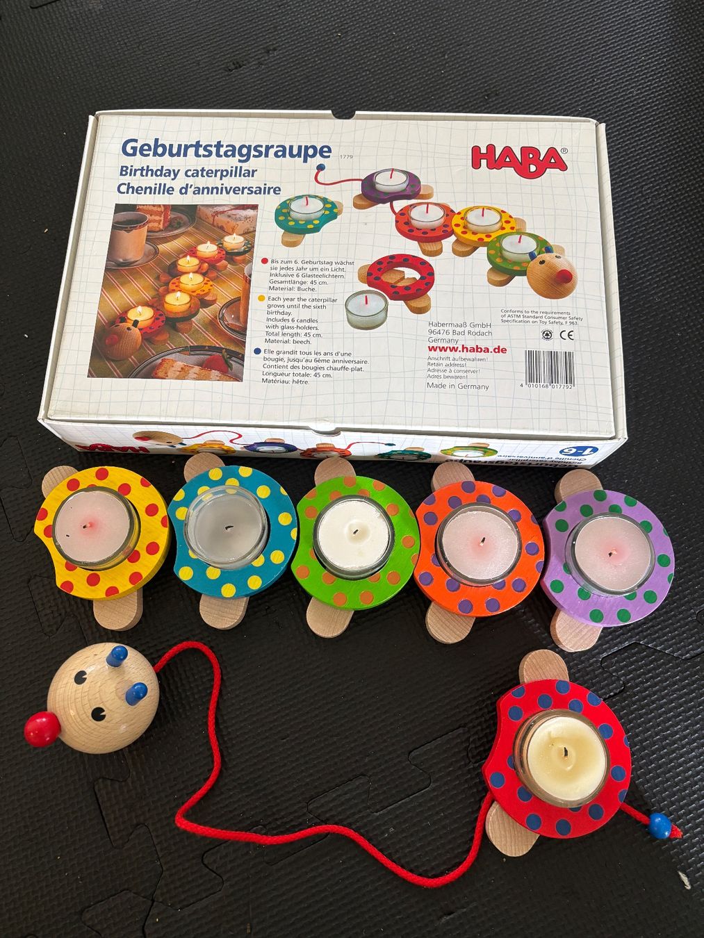 Candele: Haba Geburtstagsraupe Kerzen – Usato da Thun venduto da Melpi2010 2