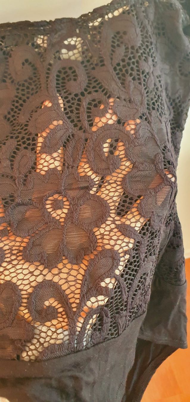 Top: Body Spitze schwarz Gr. XS – Usato da Stansstad venduto da InStyle8 3