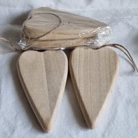 VBS Holzherz-Anhänger, 4 Stück,Neu, Basteln, Deko, Geschenk
