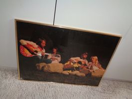 *** Grosses ABBA Bild *** / im Gold Rahmen