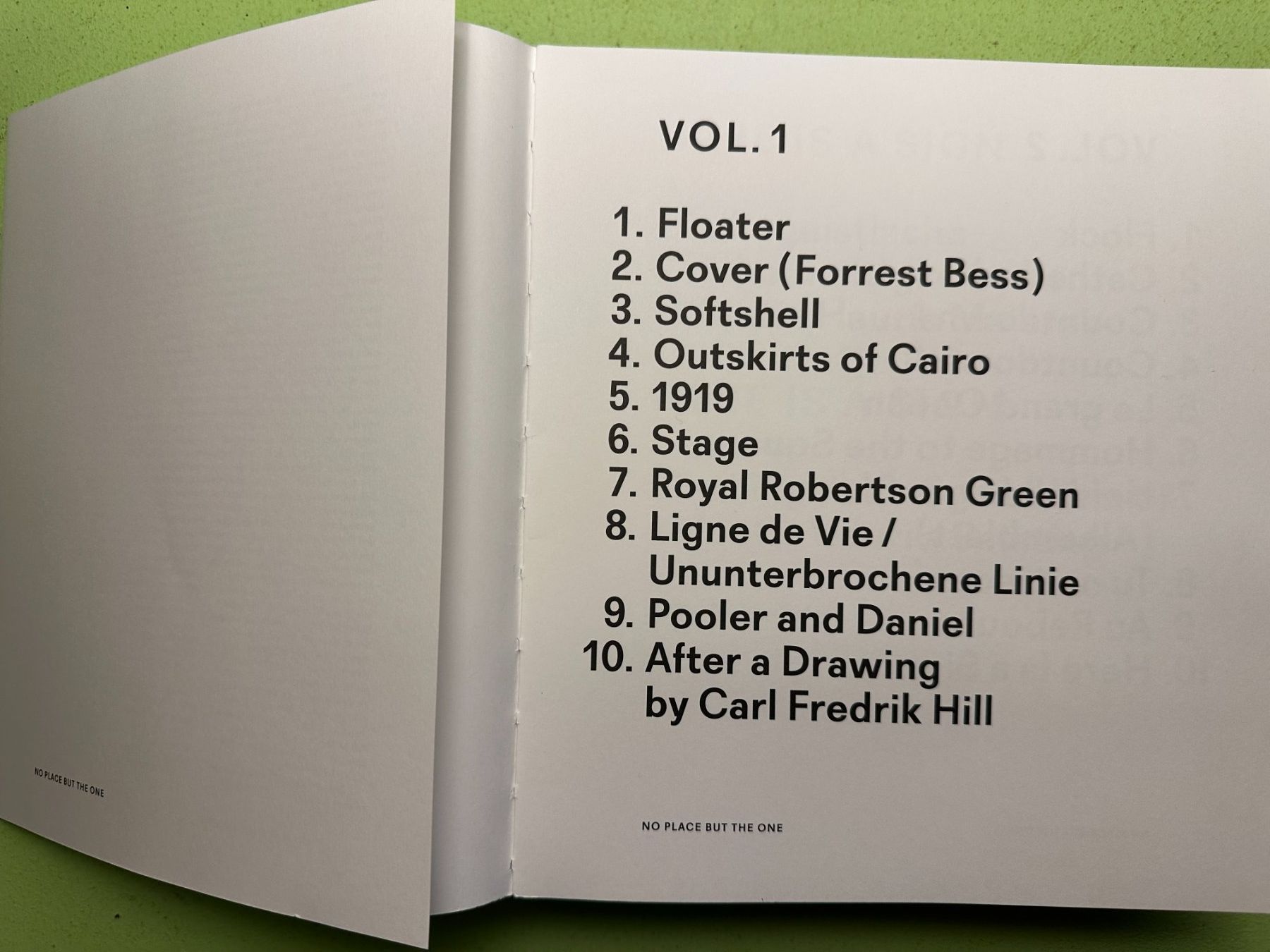 Livres: Valentin Hauri: No Place but the One. d/e. – D'occasion à Zürich par allp 1