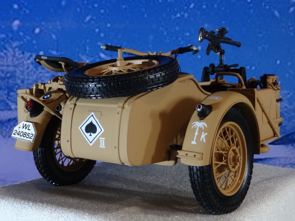 Ural M72 Beiwagen Motorrad Modell 1:10 - Metall Legierung Mit Sound & Licht