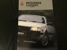 Mitsubishi Cordia Faltprospekt 4 Seiten Januar 1987
