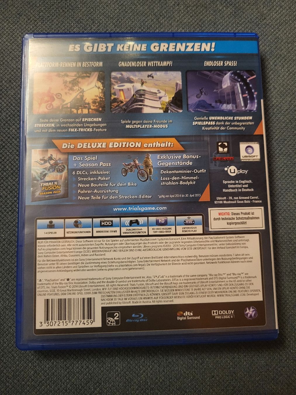 Giochi: Trials Fusion Deluxe Edition PS4 – Usato da Ettiswil venduto da beekeper13 1