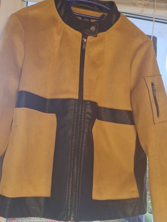 Veste - Blouson imitation daim taille L marque Littel Miss
