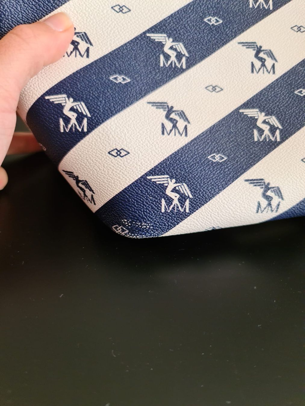 Maison Mollerus Borse da donna: MAISON MOLLERUS Shopper Bern / Special Edition, weiss/blau – Usato da Aadorf venduto da nad_n7rr 3