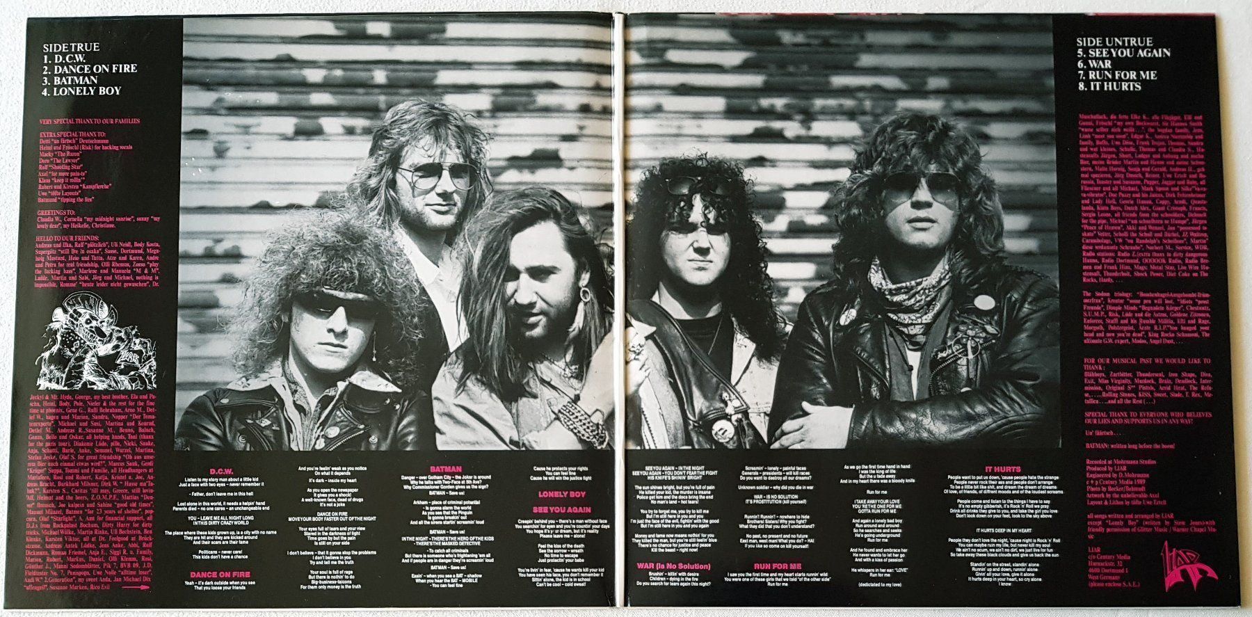 Dischi in vinile: Liar - Nothing But The Truth - LP - 1989 - First Press – Usato da Uster venduto da Zardodel 6