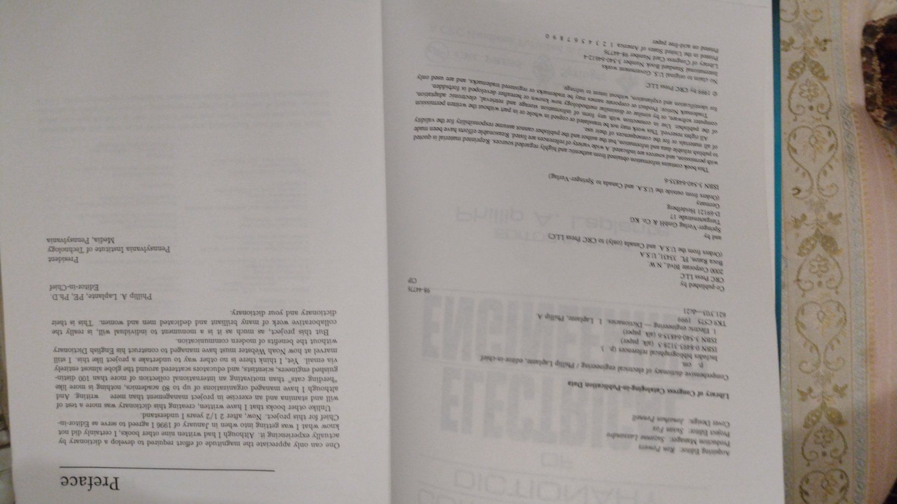 Libri: Electrical Engineering Comprehensive Dictionary, Laplante – Usato da Baden venduto da TellsKuchenhaus 4